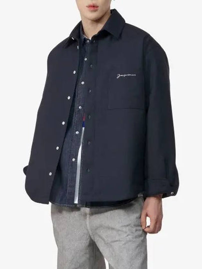 La Chemise Boulanger Viscose Long Sleeve Shirt Navy - JACQUEMUS - BALAAN 2