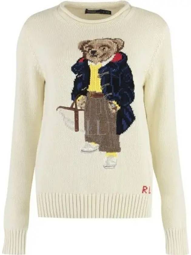 Cotton Bear Knit Top Cream - POLO RALPH LAUREN - BALAAN 2