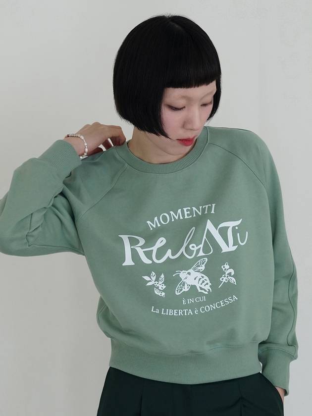 Honeybee Sweatshirt PISTACHIO - RUBATI - BALAAN 2