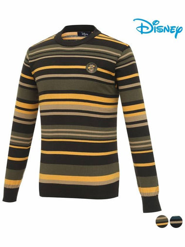 Men s Wool Striped Knit Sweater DO3MKT003 - DISNEY GOLF - BALAAN 1