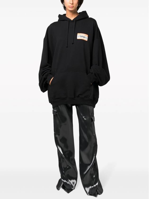 My Name Is Hoodie Black - VETEMENTS - BALAAN 5