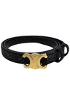 Triomphe Strass Small Suede Calfskin Belt Black - CELINE - BALAAN 2