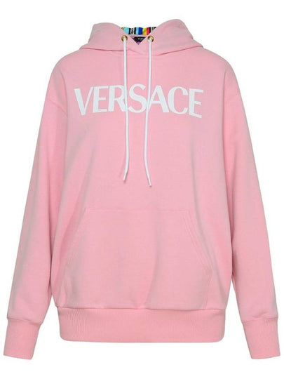 pattern printed hooded top pink - VERSACE - BALAAN 2