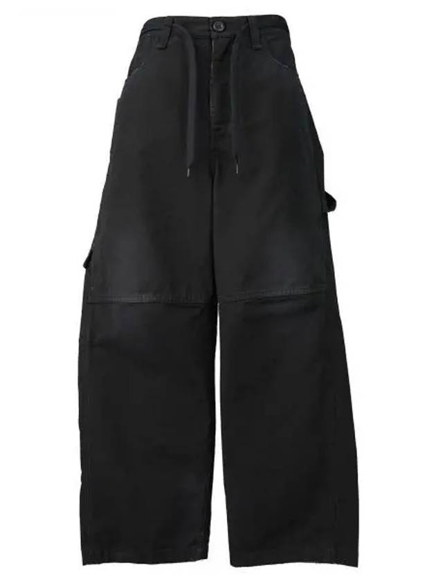 Cropped Cargo Straight Pants Black - BALENCIAGA - BALAAN 2