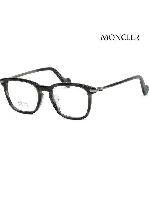 Glasses frame ML5045F 055 square horn rim Asian fit - MONCLER - BALAAN 1