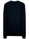 Wappen Patch Crew Neck Cotton Sweatshirt Black - STONE ISLAND - BALAAN 3