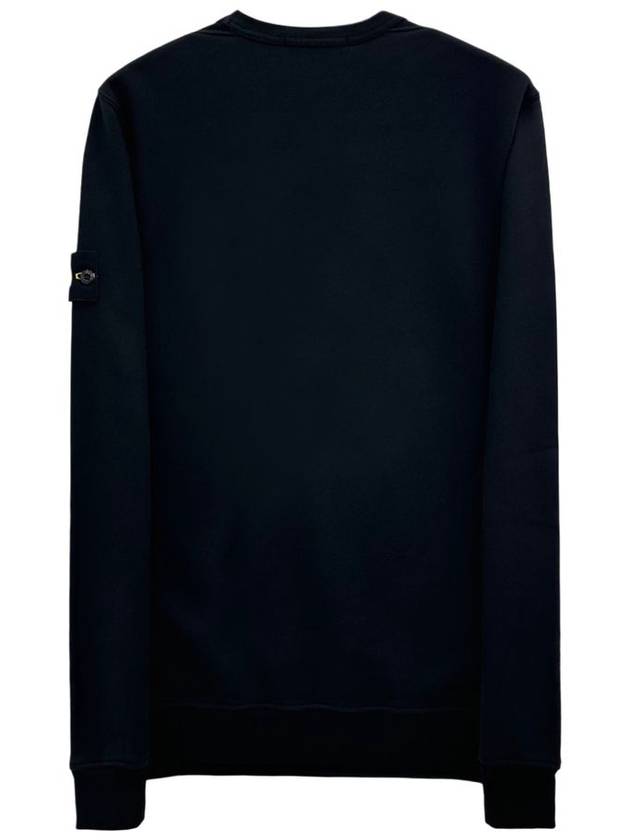 Wappen Patch Crew Neck Cotton Sweatshirt Black - STONE ISLAND - BALAAN 3