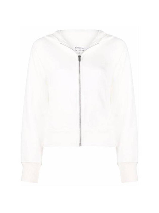 Logo Cotton Hooded Jacket White - MAISON MARGIELA - BALAAN 1