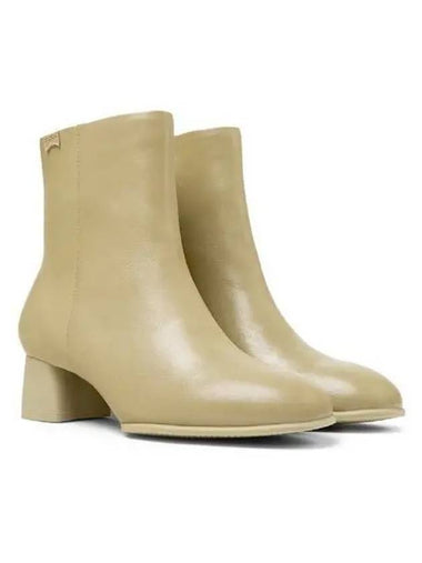 Katie Leather Ankle Middle Boots Beige - CAMPER - BALAAN 1