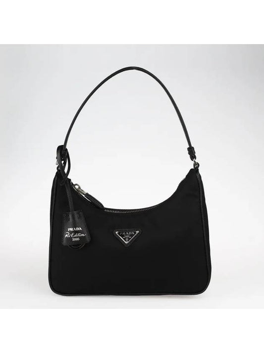 Re-Edition 2005 Silver Logo Re-Nylon Saffiano Mini Bag Black - PRADA - BALAAN 2