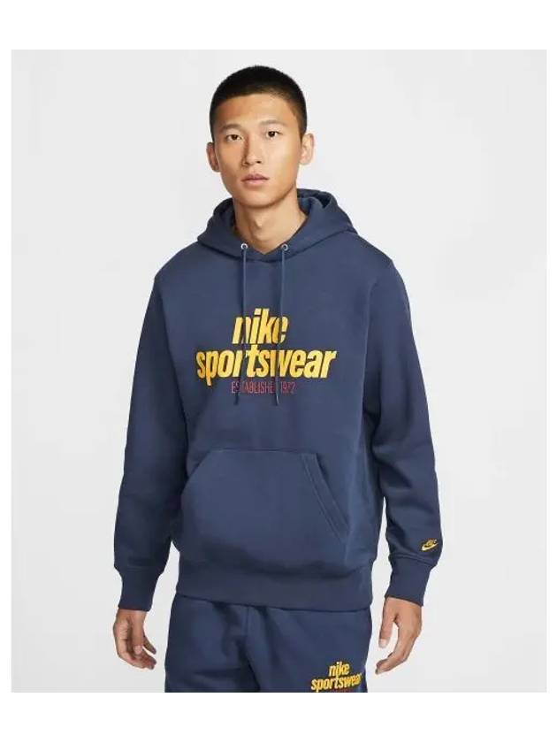 Sportswear Club Hoodie Navy - NIKE - BALAAN 2