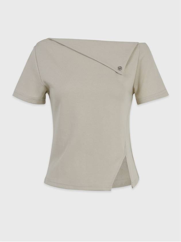 Objet one shoulder short sleeve t-shirt - MICANE - BALAAN 1