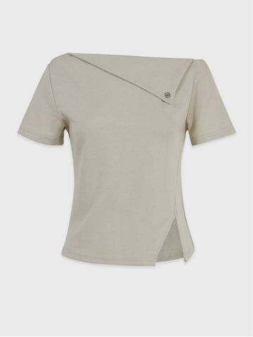 Objet one shoulder short sleeve t-shirt - MICANE - BALAAN 1