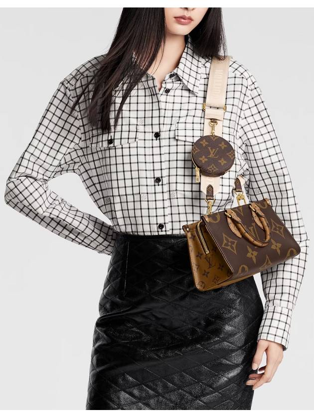 Women s On the Go East Logo Leather Top Handle Cross Bag Brown 46653 - LOUIS VUITTON - BALAAN 7