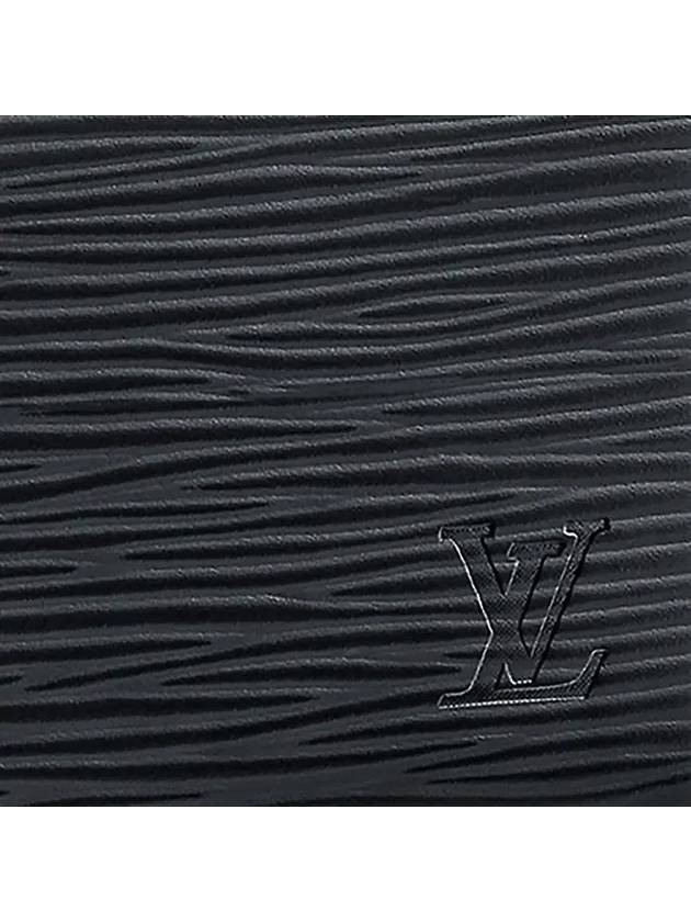 Epi Logo Leather 1-stage Card Wallet Black - LOUIS VUITTON - BALAAN 7