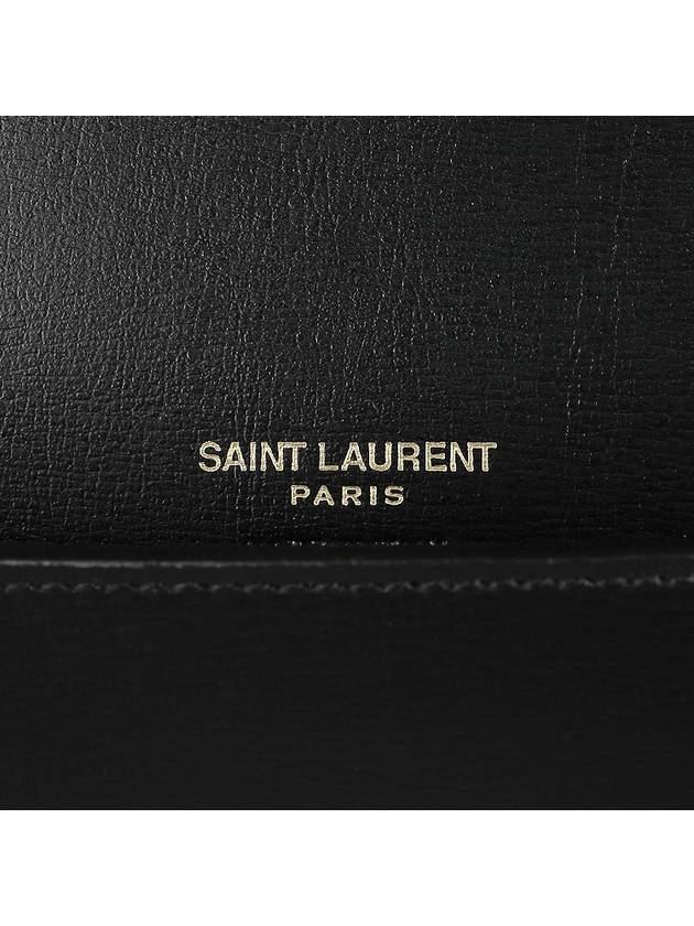 Cassandra Phone Holder Strap Cross Bag Black - SAINT LAURENT - BALAAN 10