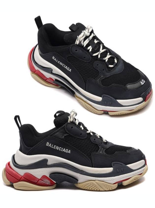 Triple S Low Top Sneakers Black - BALENCIAGA - BALAAN 2