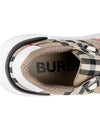 Vintage Check And Leather Sneakers White Archive Beige - BURBERRY - BALAAN 9