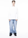 Men s M243TP01WH Clean Slit Long Sleeve T Shirt White - CHANCE'S NOI - BALAAN 5