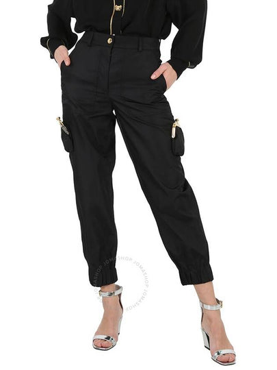 Women s Straight Pants Moschino Ladies Black Coin Purse Pocket Cargo Trousers Brand Size 38 US 4 - MOSCHINO - BALAAN 2