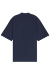 Bold Fox Head Patch Oversized Polo Shirt Navy - MAISON KITSUNE - BALAAN 3