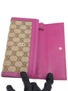 Women s Gucci 323396 GG logo jacquard pink leather trim long wallet gt Gangbuk used luxury goods - GUCCI - BALAAN 7