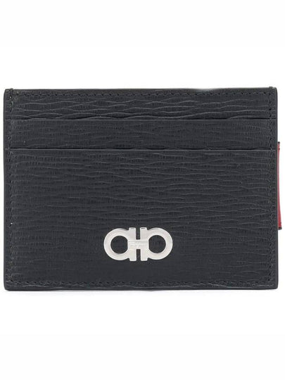 Gancini Card Wallet Black - SALVATORE FERRAGAMO - BALAAN 2