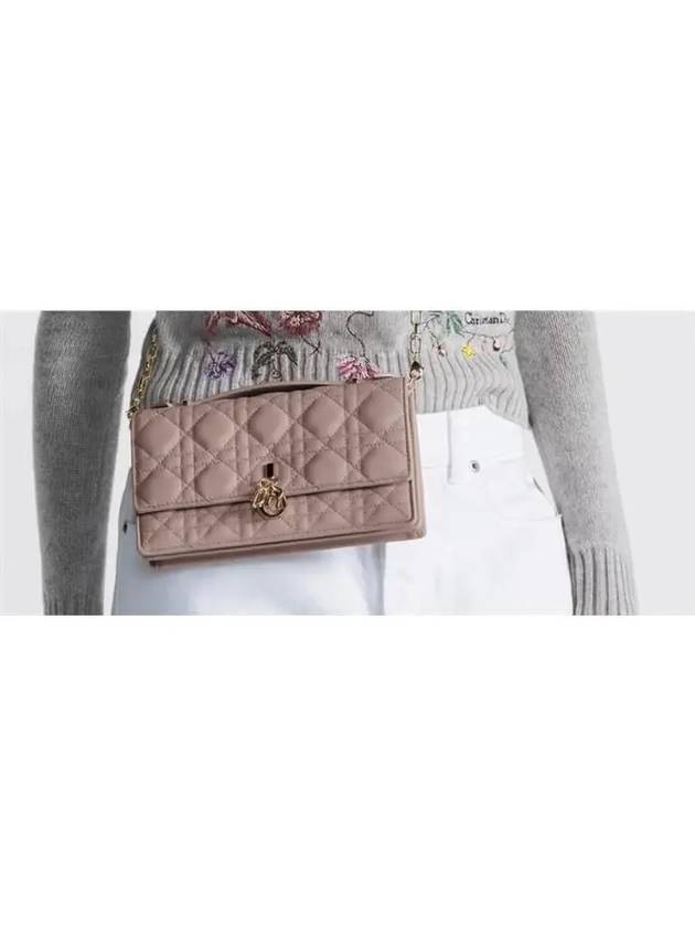 Miss Cannage Lambskin Mini Bag Warm Taupe - DIOR - BALAAN 7