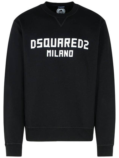 DSQUARED2 Black Cotton Sweatshirt - DSQUARED2 - BALAAN 1