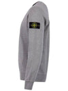 Wappen Patch Crew Neck Sweatshirt Grey - STONE ISLAND - BALAAN 4