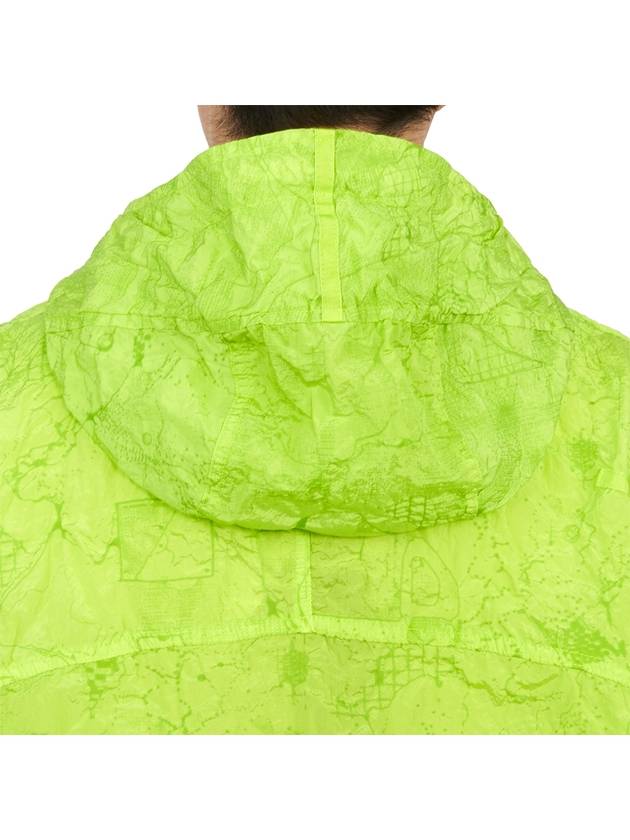 Men's Shadow Project Nylon Metal Waffle Print Hooded Jacket Green - STONE ISLAND - BALAAN 11