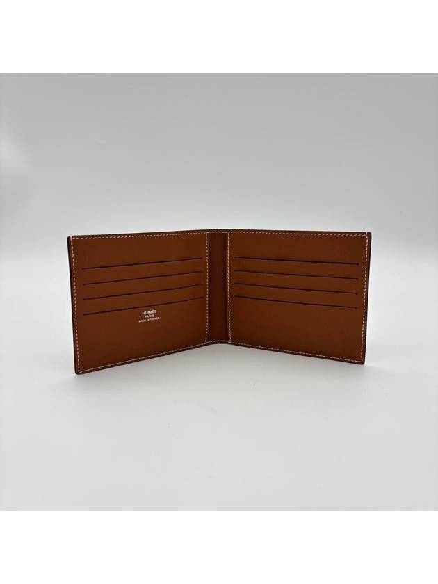 Citizen Twill Compact Card Wallet Brown - HERMES - BALAAN 5