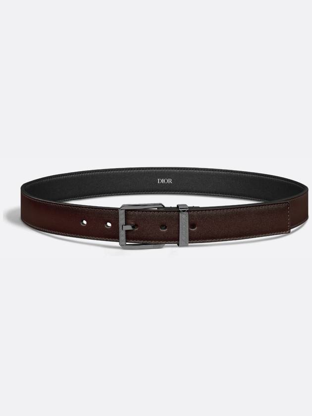 Belt Brown Smooth Calfskin 30mm - DIOR - BALAAN 1