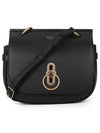 Amberley Classic Satchel Small Grain Shoulder Bag Black - MULBERRY - BALAAN 2