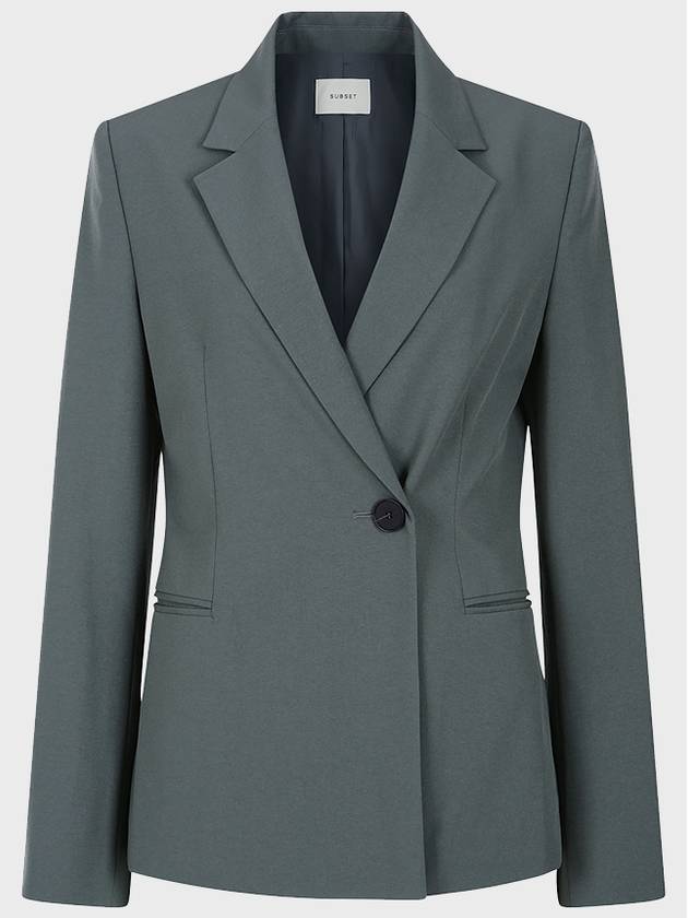 Side one button jacketGreen - SUBSET - BALAAN 3