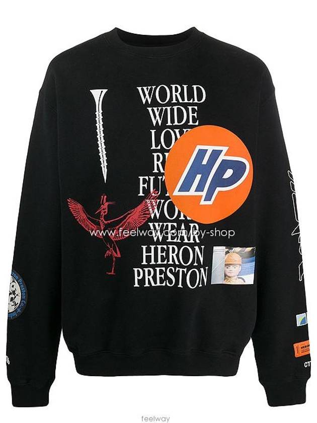 Heron HP Mark Sweatshirt HMBA014F20JER002 - HERON PRESTON - BALAAN 5