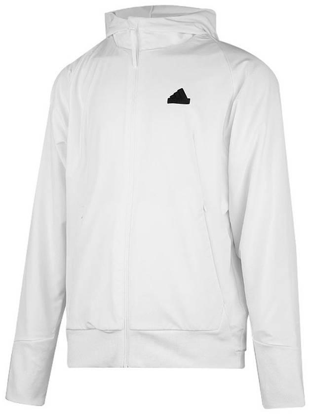 ZNE Woven Full Zip Track Hoodie Jacket White - ADIDAS - BALAAN 1