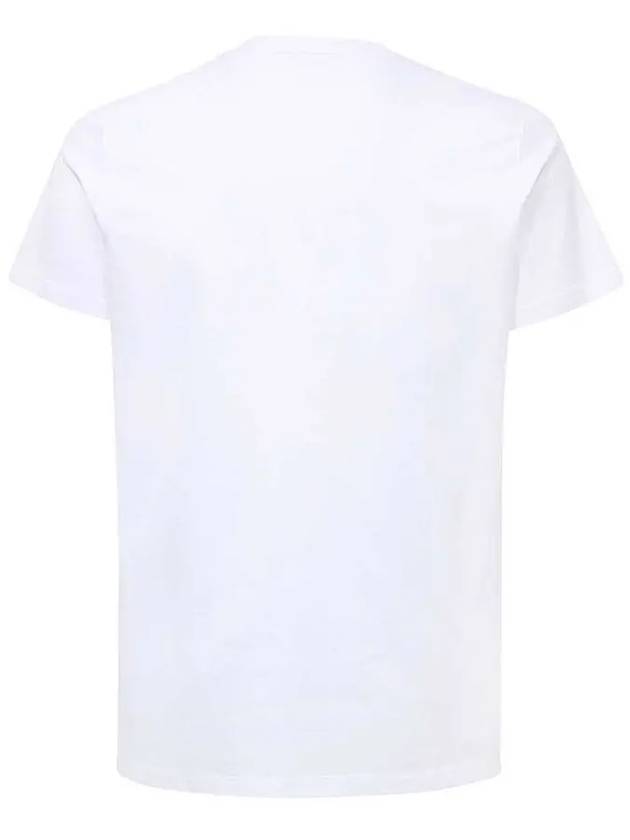 Double Logo Patch T Shirt White 8C000 25 8390Y 001 - MONCLER - BALAAN 3