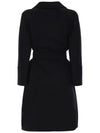 12th Anniversary Arona Belted Wool Coat Black 90161309 013 - MAX MARA - BALAAN 3