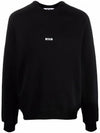 Men's Micro Logo Sweatshirt Black - MSGM - BALAAN.