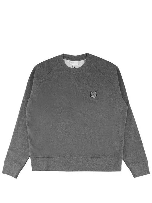 Bold Fox Head Patch Oversized Sweatshirtt Grey - MAISON KITSUNE - BALAAN 2