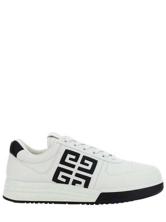 G4 Logo Calfskin Low-Top Sneakers Black White - GIVENCHY - BALAAN 2