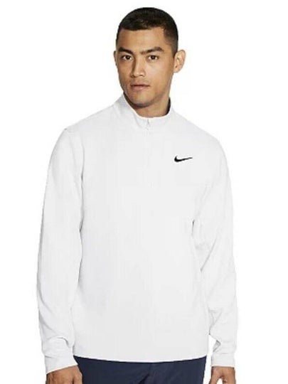 Men's Dry Fit Essential Half Zip Long Sleeve T-Shirt White - NIKE - BALAAN 2