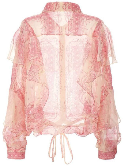 Philosophy Di Lorenzo Serafini Silk Crépon Shirt Ruffles - PHILOSOPHY DI LORENZO SERAFINI - BALAAN 2