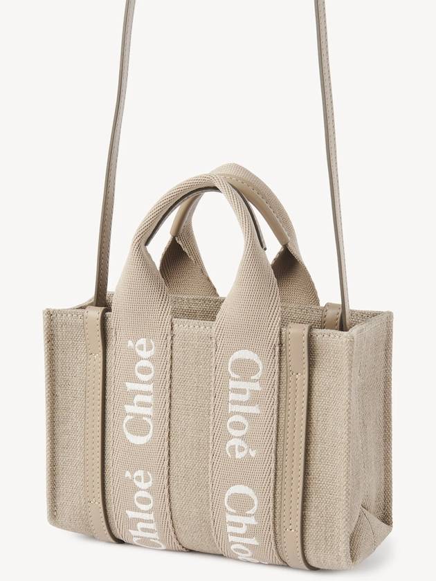 Woody Mini Tote Bag Beige - CHLOE - BALAAN 4