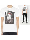 Men's Poseidon Print Short Sleeve T-Shirt White - NEIL BARRETT - BALAAN 2