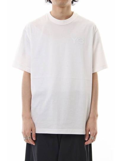 Casual Logo Short Sleeve T-Shirt White - Y-3 - BALAAN 2