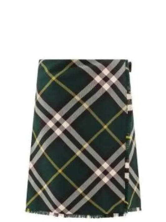 Check Pattern Wool Skirt 8083016 - BURBERRY - BALAAN 2