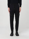 Diagonal Raised Fleece Cargo Track Pants Black - CP COMPANY - BALAAN 1