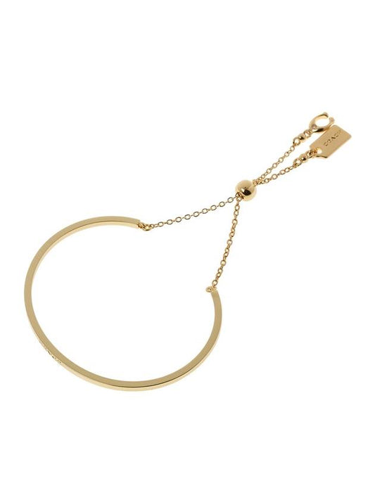 Signature Slider Bangle Bracelet Gold - COACH - BALAAN 2